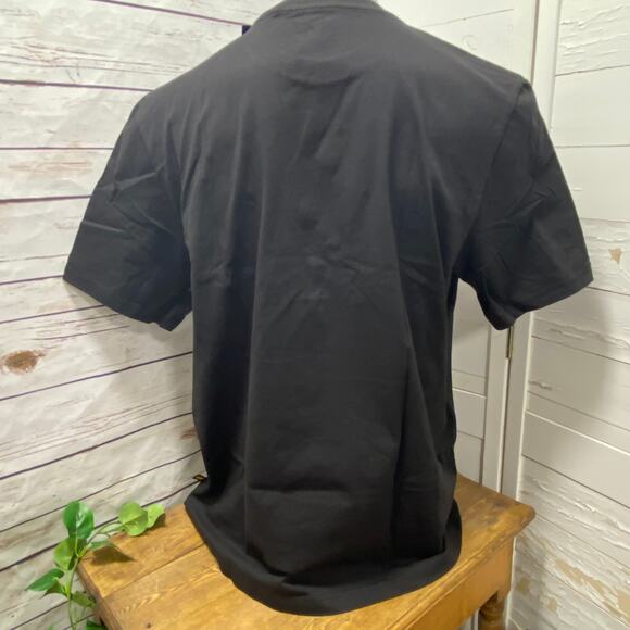 XL Cat Caterpillar Heavy Dozer Machinery Equipment Logo Tee T Shirt Black Yellow - Picture 2 of 5